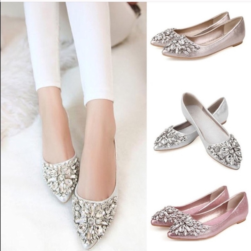 Crystal Embellished Flats